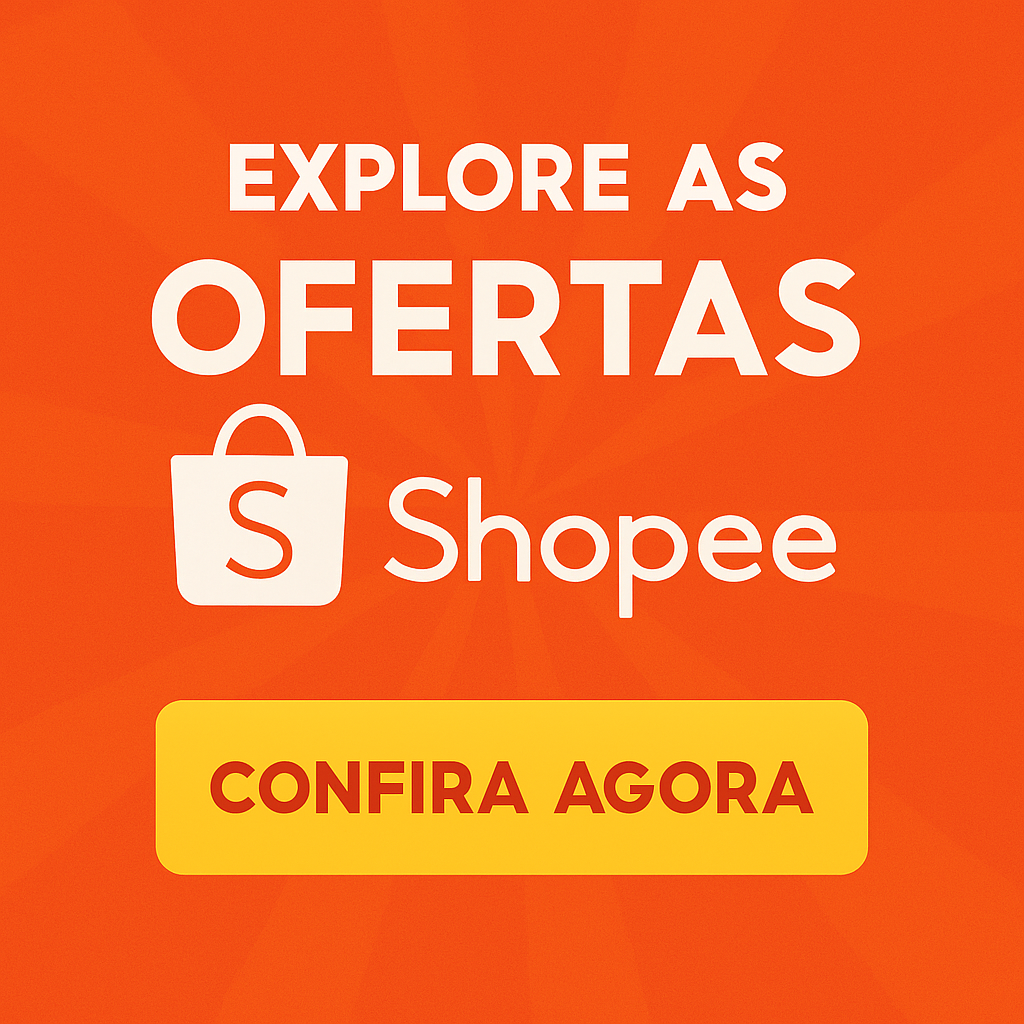 Banner chamando para conferir as ofertas Shopee, com botão de ação em destaque para aumentar cliques.